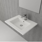 Умывальник подвесной/на тумбу Bocchi Milano 1161-001-0126 Умывальник подвесной/на тумбу Bocchi Milano 1161-001-0126